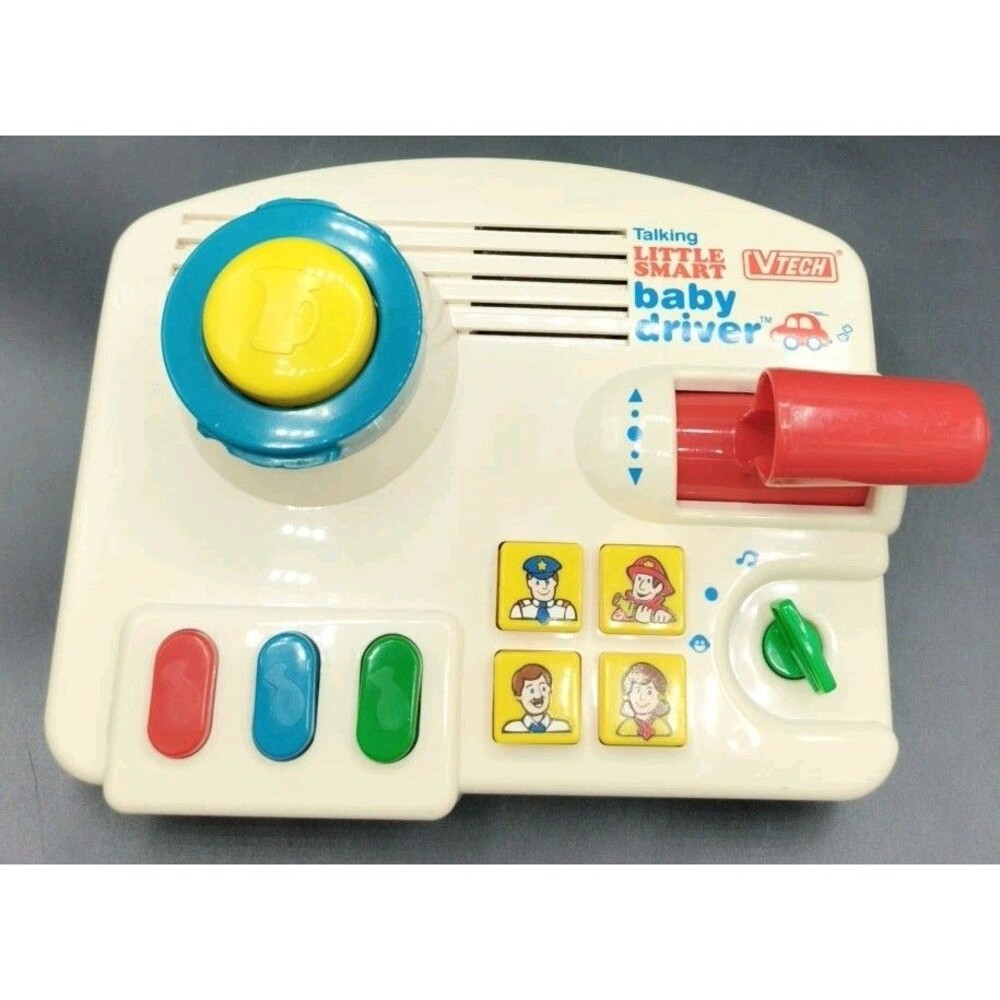 Vtg V-Tech Talking Little Smart Baby Driver Tested Works